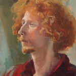 “Young Man with Red Hair” Oil on Canvas 18” x 14”