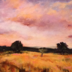 "Sunset Over the Meadow" Oil on Canvas (24" x 30") SOLD